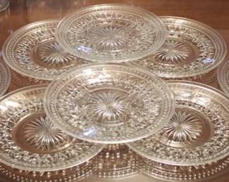 260 - 8 Glass Plates - 8" round