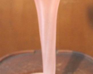 26 - Pink Glass Vase - 11" Tall