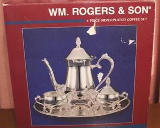 271 - Wm. Rogers & Son 4-pc Silver Plated Coffee Set