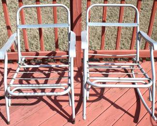 87 - Outdoor Chair & Rocker - 24" x 35" x 30"