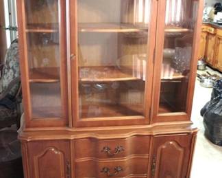 261 - Bassett China Cabinet - 70 x 48 x 16