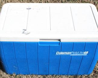 103 - Coleman Cooler - 13" x 24" x 14"