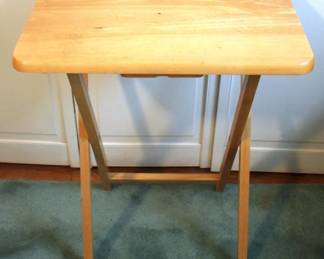 144 - Wood Folding TV Tray - 28" x 15" x 20"
