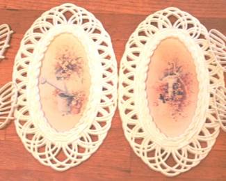 171 - MCM Plastic Wall Decor - 6pcs Frames - 7" x 14" Butterflies - 6" x 5"