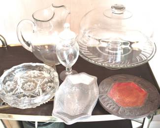 214 - Lot of Assorted Items to Include Cake Stand