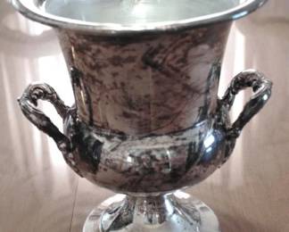 242 - Silver Plated Ice Bucket - 9" Tall