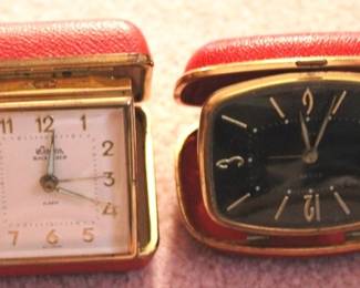 305 - 2 Travel Alarm Clocks You are buying a used as-is electric/electronic item. We do not guarantee all components are present and if it is not expressly stated, it is untested.
