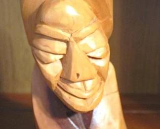 268 - Carved Wood Figure - 8" tall