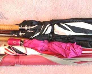 290 - Lot of Umbrellas & Canes