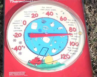 106 - Thermometer - New - 12" Round