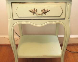 138 - French Provincial One-Drawer Nightstand 25" x 16" x 18"