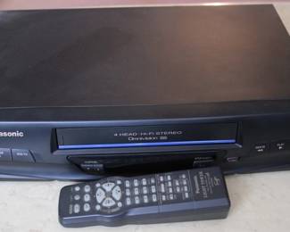311 - Panasonic VCR w/ Remote - 15 x 10 x 4 You are buying a used as-is electric/electronic item. We do not guarantee all components are present and if it is not expressly stated, it is untested.