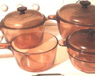 58 - 4 Corning Ware Visions Cookware