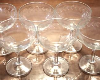 250 - Set of 6 Glasses - 5" Tall