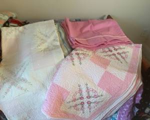 Handmade vintage quilts