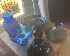 Black amethyst glass 