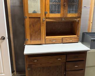 Oak Hoosier cabinet