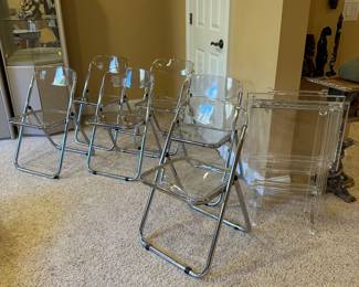 Acrylic & Metal Folding Chairs