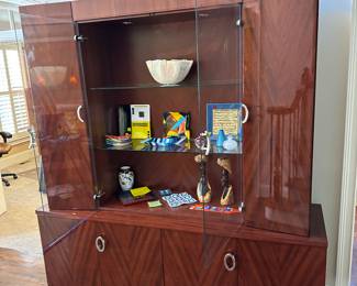 Casa Novalia Italian 2 piece lit display cabinet purchased from House of Denmark