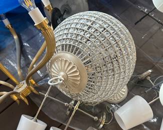 Visual Comforts Renwick small sphere crystal chandelier