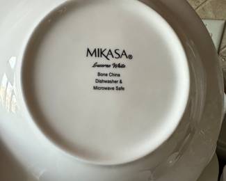 Mokasa solid white bone china 