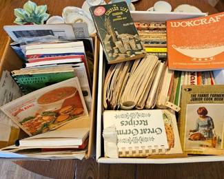 Vintage cookbooks. 
