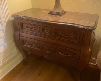 Marble top side table