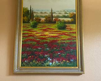 Canvas oil, painting