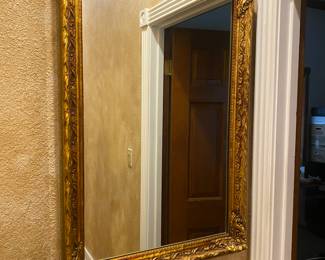 Vintage gold mirror