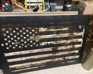 Canvas United States flag wall art