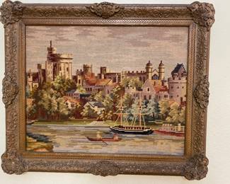 Vintage needlepoint picture