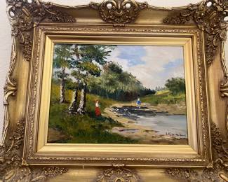 Canvas oil, painting