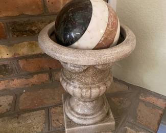 Heavy marble, precious stone ball