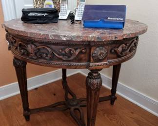 Beautiful marble top round table