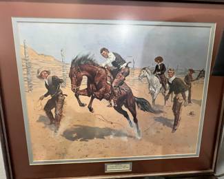 Frederick Remmington “turn him loose Bill”