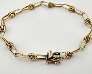 14kt wire link bracelet