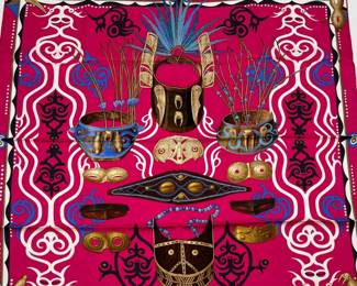 Hermes silk scarf l’regard de l’arctique