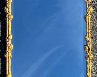 Carvers’ Guild "Twig and Vine" classic beveled mirror with antique gold frame
