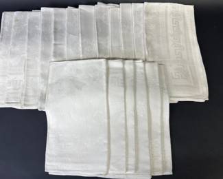 Oversize linen dinner napkins
