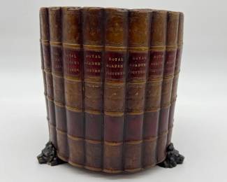 The Original Bookworks handcrafted in Gloucestershire, England faux book waste bin