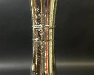 Incredible Shreve Crump Low sterling and 14kt monumental vase