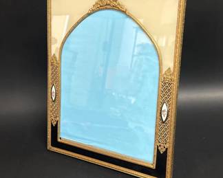 Vintage picture frame with enamel work