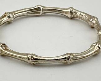 Tiffany sterling bamboo bangle