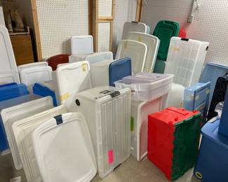 SOOO MANY BINS....and yes we had to empty all of them!