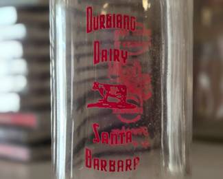 Durbiano Dairy Santa Barbara milk bottle