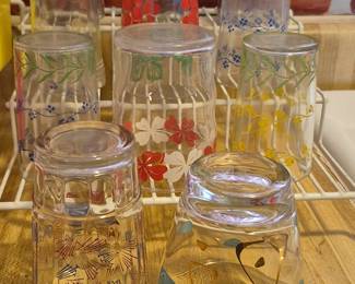 Vintage juice glasses