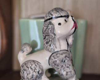 Cute poodle vase