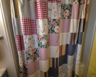 Shabby chic shower curtain
