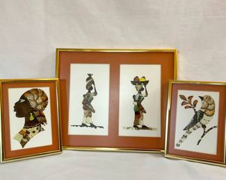 Vintage Butterfly Collage Art
