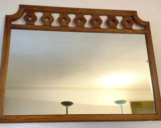Vintage Wooden Mirror